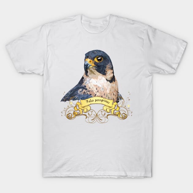 Peregrine falcon T-Shirt by obscurite